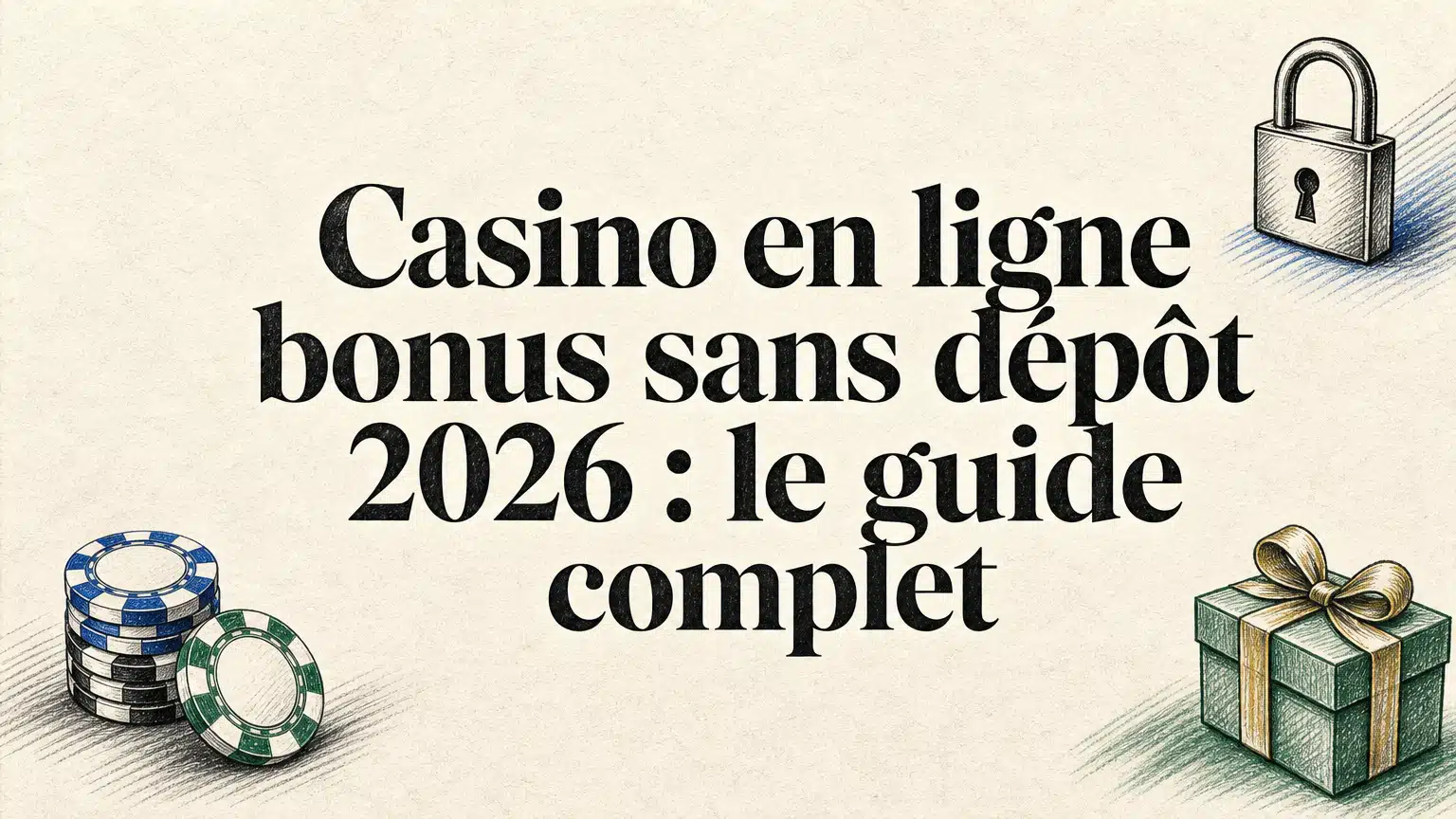 Concept de bonus sans dépôt sur casino en ligne en 2026