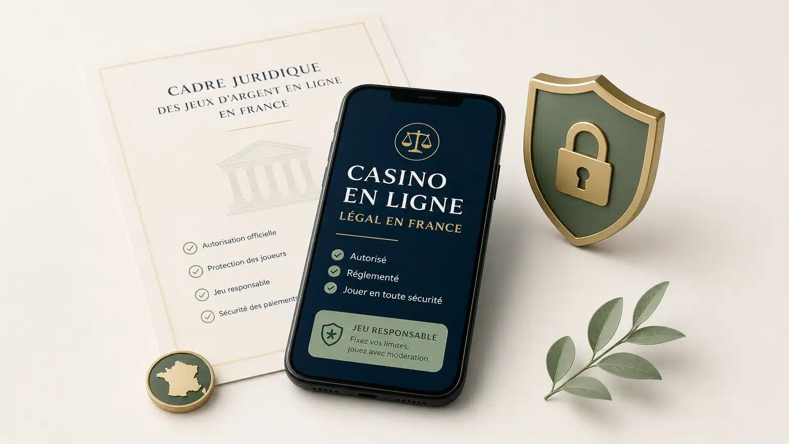 Illustration sur la légalité et la sécurité d’un casino en ligne en France