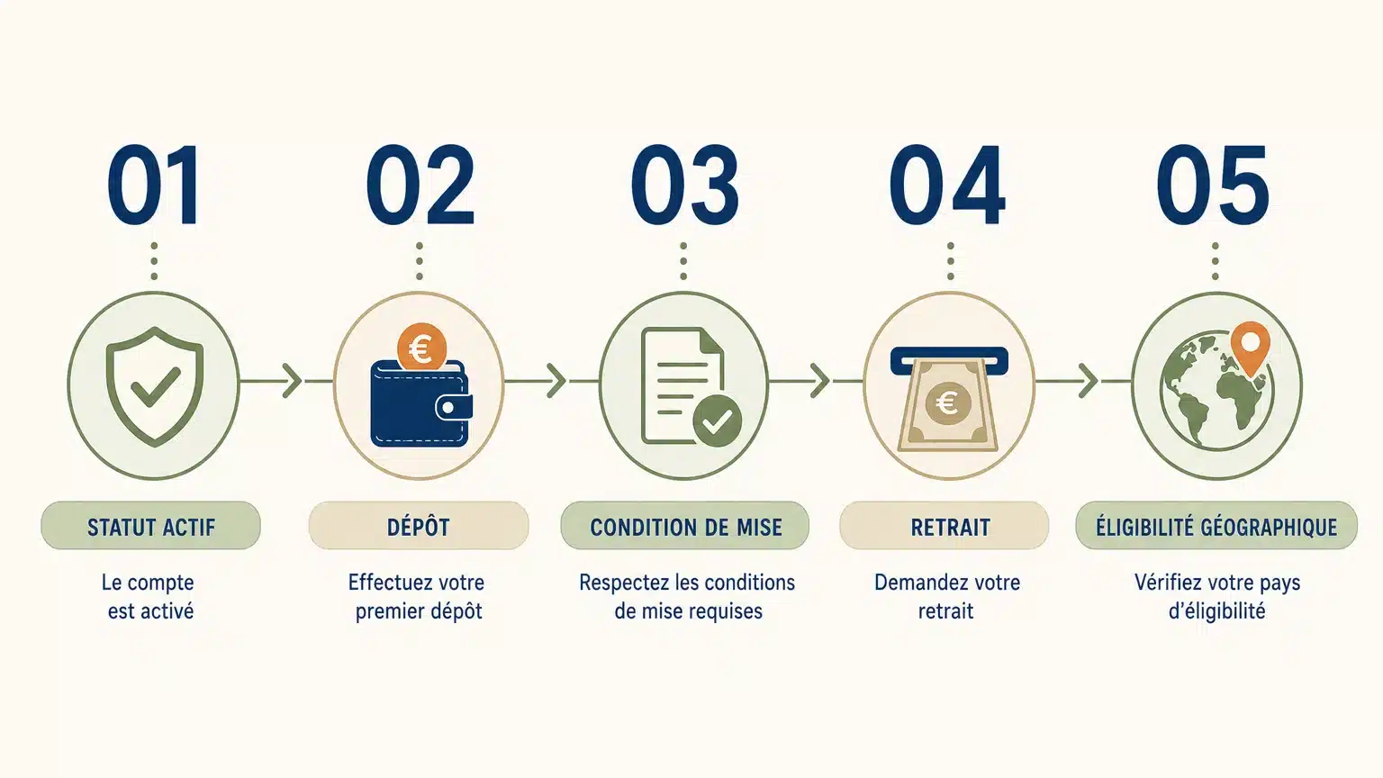Checklist pour vérifier un bonus de casino sans dépôt