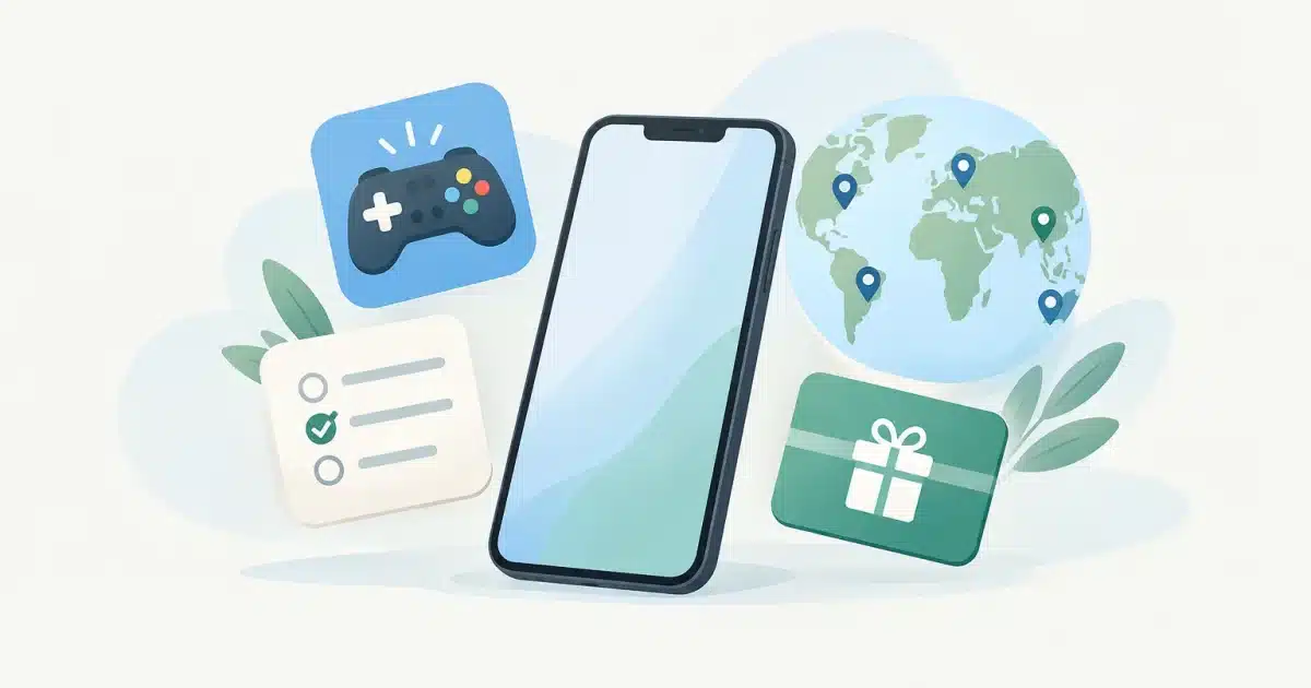 Applications de récompenses alternatives à Freecash, illustration éditoriale
