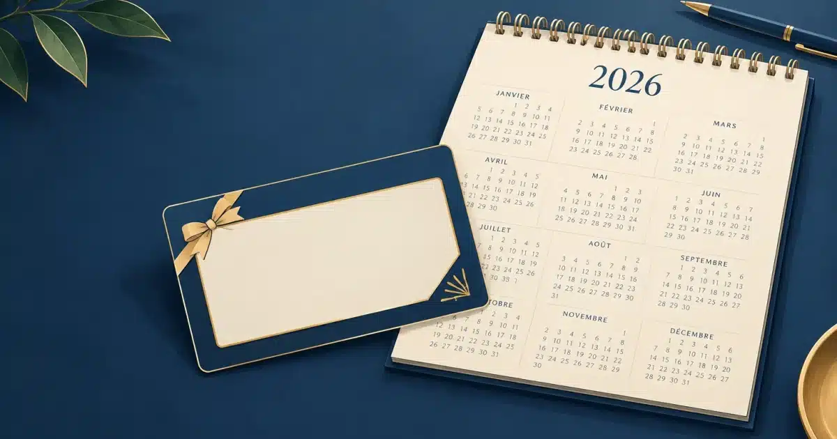 Carte promotionnelle et calendrier évoquant la vérification d’un bonus sans dépôt